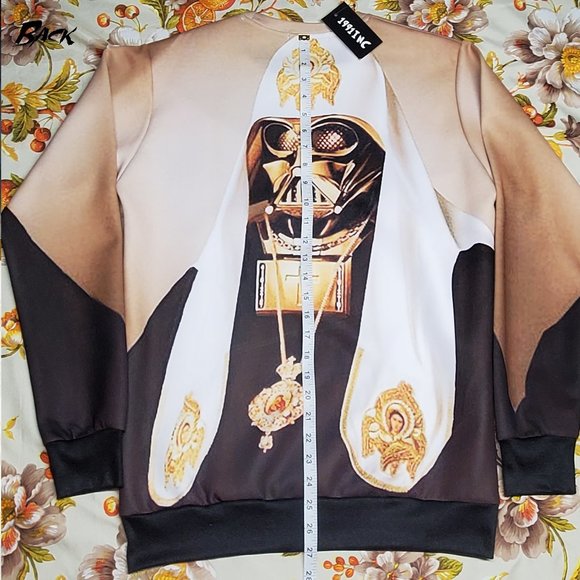 1991INC Brown Sweater The Pope Dark Vador New With Tags - Picture 2 of 4